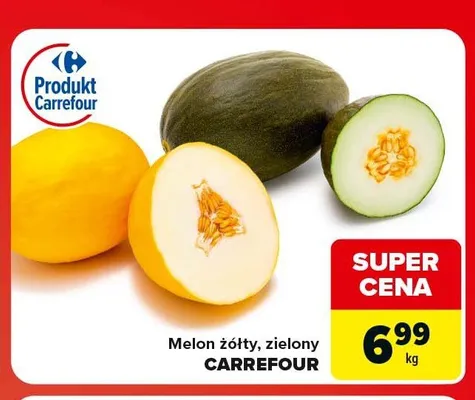 Melon żółty Carrefour promocja w Carrefour Market
