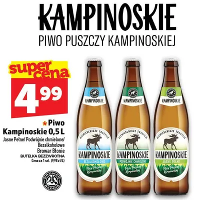 Piwo Kampinoskie 0,5L promocja w TOPAZ
