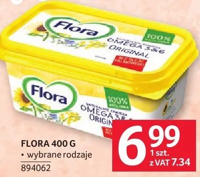 Margaryna Flora 400 g promocja w Selgros