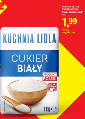 Cukier biały kryształ Kuchnia Lidla promocja w Lidl