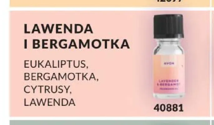 Olejek zapachowy Avon Lawenda i Bergamotka promocja w AVON
