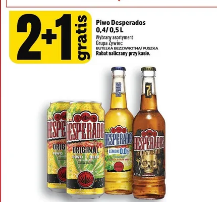 Piwo Desperados Original promocja w TOPAZ