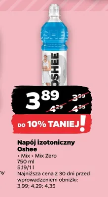 Napój izotoniczny Oshee Mix promocja w Netto