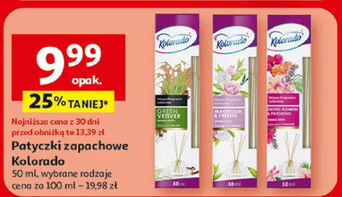 Patyczki zapachowe promocja w Auchan