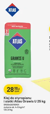 Klej do styropianu i siatki Atlas Grawis U promocja w Castorama