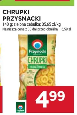 Chrupki Przysnacki zielona cebulka promocja w Stokrotka
