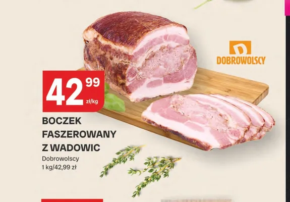 Boczek faszerowany z Wadowic Dobrowolscy promocja w Chorten