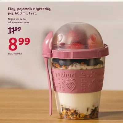 Pojemnik z łyżeczką Eloy 600ml promocja w Rossmann