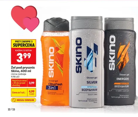 Żel pod prysznic, różne rodzaje promocja w Biedronka
