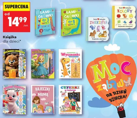 Książka dla dzieci Łamigłówki dla 5 latka promocja w Biedronka