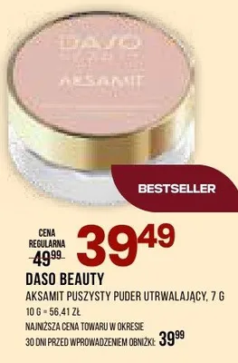 Aksamit puder utwalający promocja w Drogerie Natura