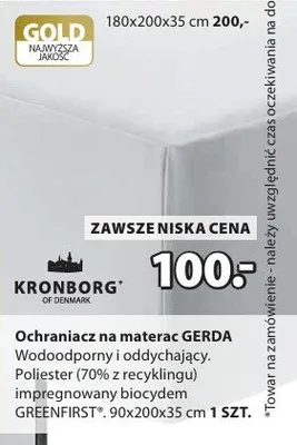 Ochraniacz na materac GERDA promocja w Jysk