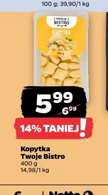 Kopytka Twoje Bistro promocja w Netto