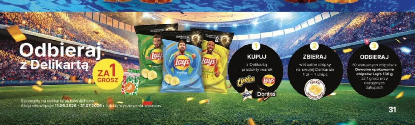 Chipsy Lay's promocja w Delikatesy Centrum