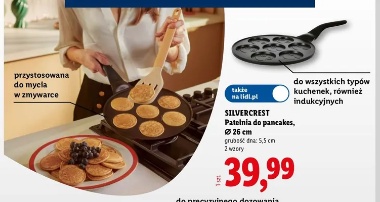 Patelnia do pancakes Silvercrest promocja w Lidl