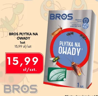 Płytka na owady Bros promocja w emma MARKET