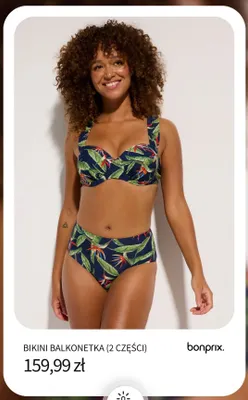 Bikini balkonetka (2 części) Bonprix promocja w bonprix