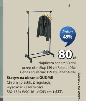 Statyw na ubrania Gudme promocja w Jysk