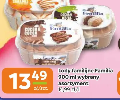 Lody familijne Familia promocja w Gama