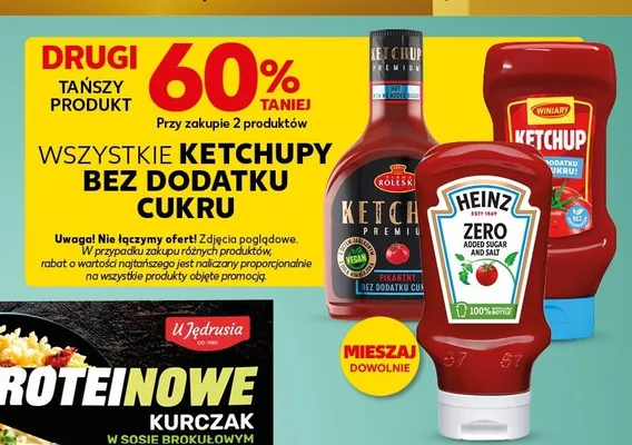 Ketchupy bez dodatku cukru promocja w Kaufland