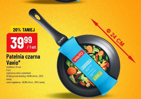 Patelnia czarna promocja w POLOmarket