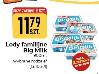 Lody familijne Big Milk Czekoladowe promocja w Społem Częstochowa
