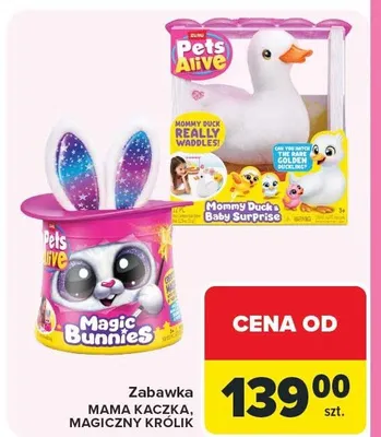 Zabawka Mama kaczka, magiczny królik promocja w Carrefour