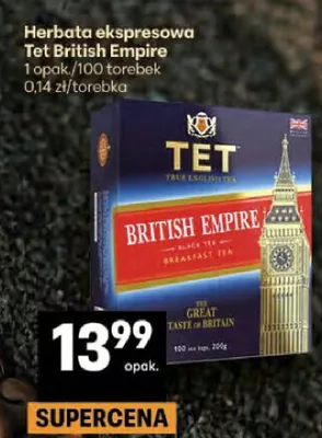 Herbata ekspresowa TET British Empire promocja w Delikatesy Centrum