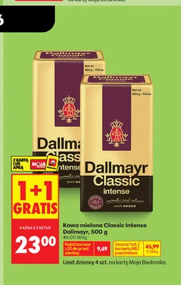 Kawa mielona Dallmayr Classic Intense promocja w Biedronka