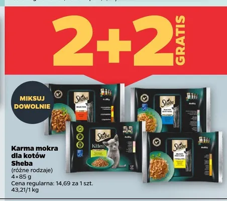 Karma mokra dla kotów Sheba promocja w Netto
