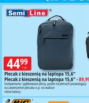 Plecak z kieszenią na laptopa 15,6'' Semi Line promocja w Leclerc