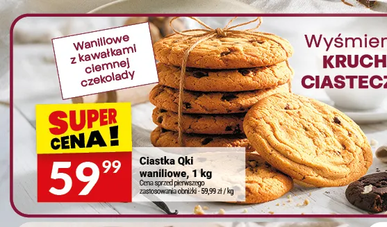 Ciastka Qki waniliowe Białecki promocja w Twój Market
