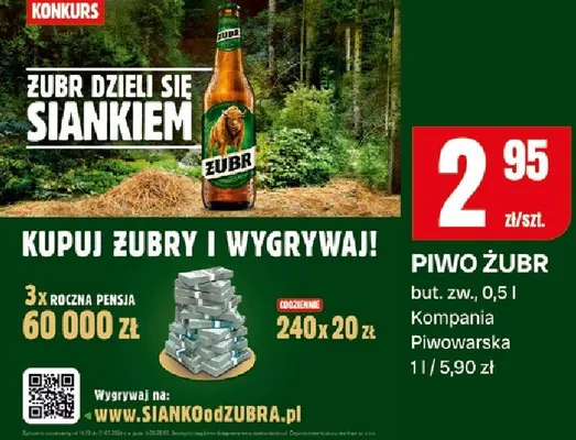 Piwo Żubr promocja w Chorten