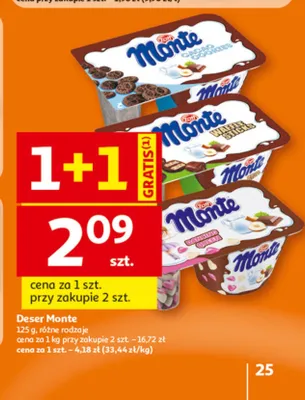 Deser Monte Zott promocja w Auchan