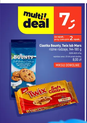 Ciastka Bounty Soft Baked Cookies promocja w Dealz