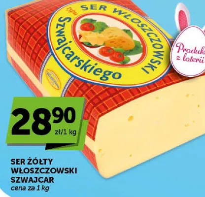 Ser żółty włoszczowski Szwajcar promocja w Groszek