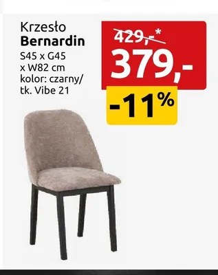 Krzesło Bernardin promocja w Black Red White