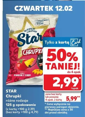 Chrupki kukurydziane różne rodzaje promocja w Kaufland