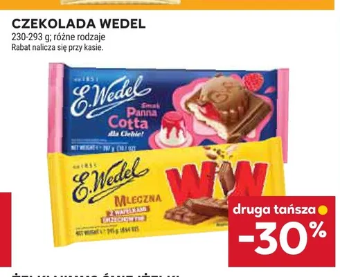Czekolada mleczna E.Wedel z wafelkami promocja w Stokrotka