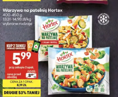 Warzywa na patelnię z ziołami i papryką Hortex promocja w Delikatesy Centrum