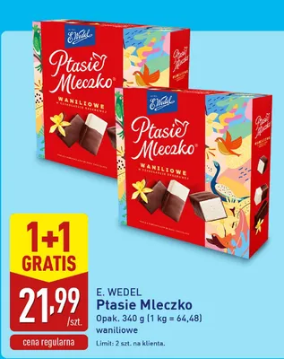 Ptasie Mleczko waniliowe promocja w Aldi