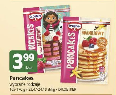Pancakes o smaku malinowym Dr. Oetker promocja w Marketvita