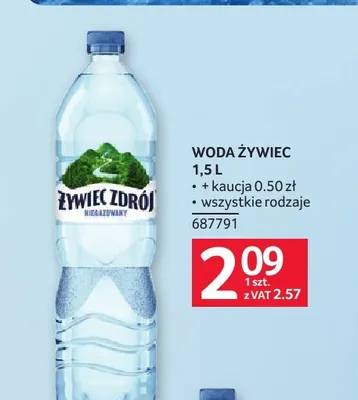 Woda Żywiec Zdrój promocja w Selgros