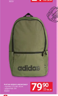 Plecak Adidas Linear Daily promocja w Selgros