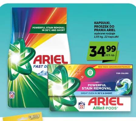Kapsułki do prania Ariel Allin1 Pods promocja w Groszek