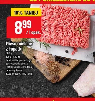 Mięso mielone z łopatki promocja w POLOmarket