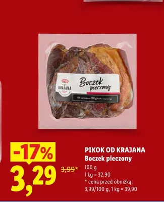 Boczek pieczony Pikok Od Krajana promocja w Lidl