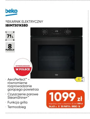 Piekarnik elektryczny BBIM7301KSBD Beko promocja w Max Elektro