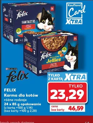 Karma dla kotów Felix 24-pak 85 g promocja w Kaufland