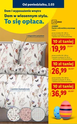 Pościel z mikrowłókna satynowego 160×200cm, 2 poszewki na poduszki 70×80cm promocja w Lidl